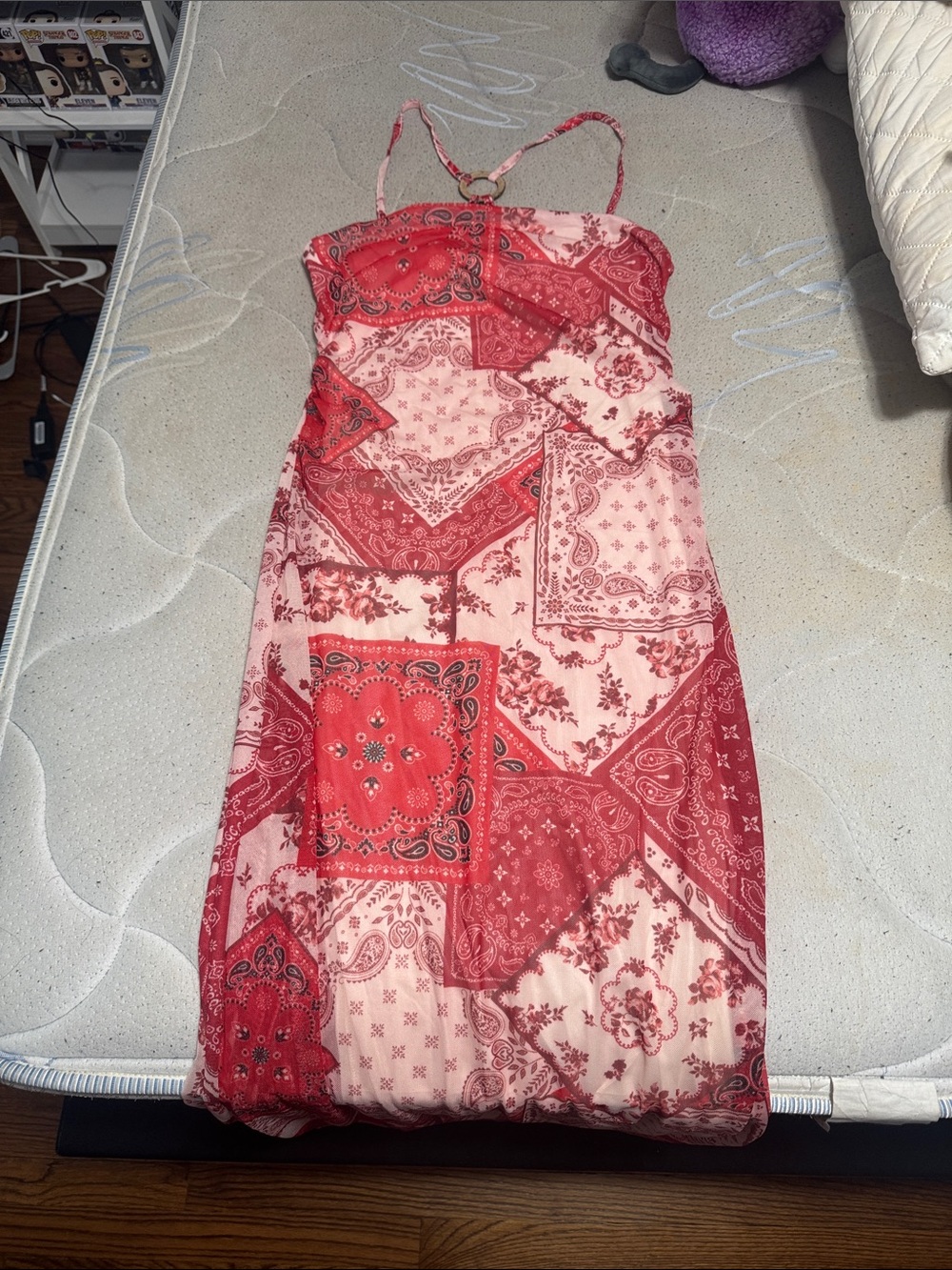 Women’s Red Bandana-like Sundress